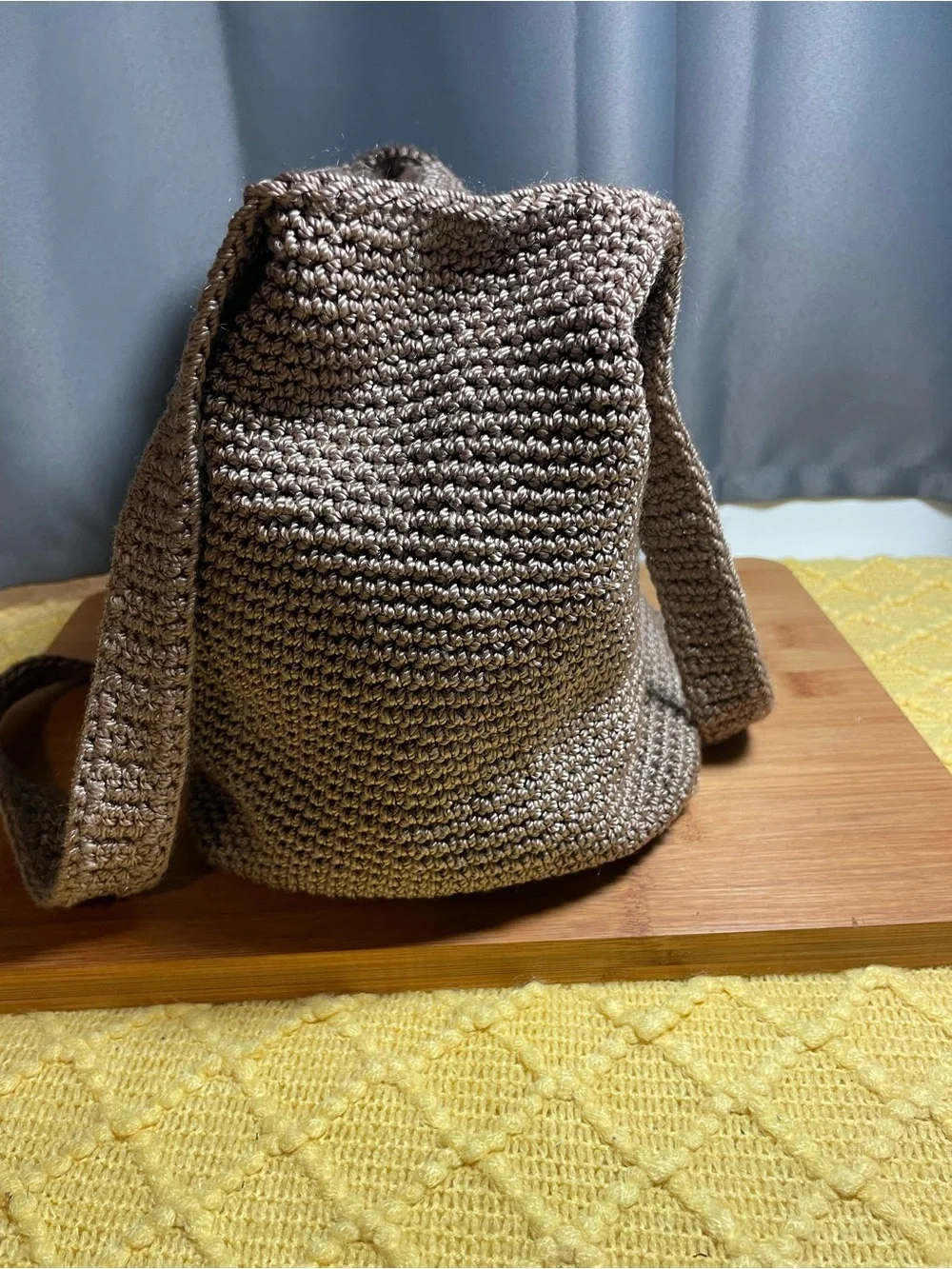 The Sak Crochet Hobo Bag in Taupe